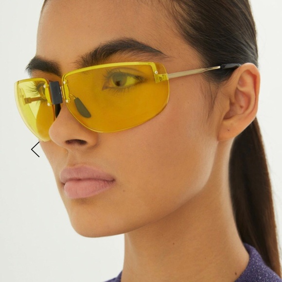 NWT Tory Burch Pink Shield Runway Sunglasses - Picture 4 of 12